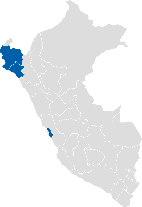 Mapa de las sedes de triveca
